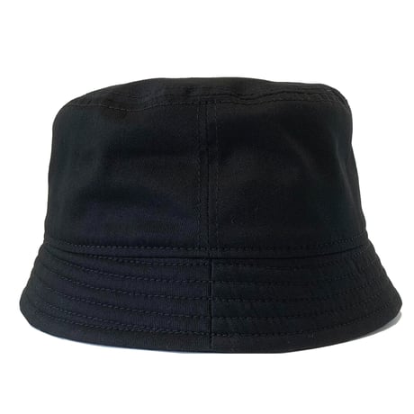BUCKET SHORTER HAT　"COTTON TWILL BLACK"