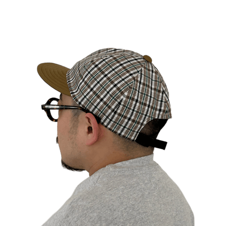 LOW STRAP CAP  -MULTI CHECK-