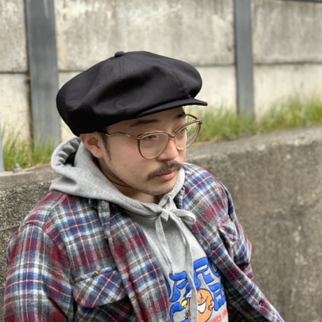 NEWSBOY CAP BLACK