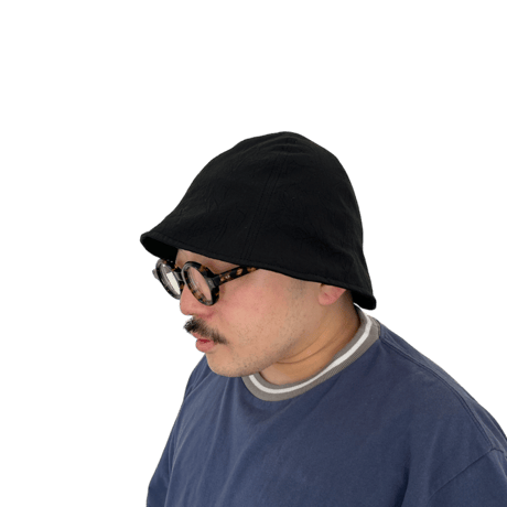 TULIP HAT  #2  "BLACK"