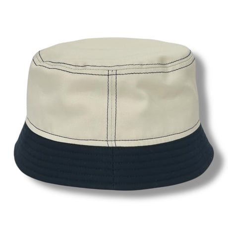 BUCKET SHORTER HAT　"OFF WHITExNAVY"