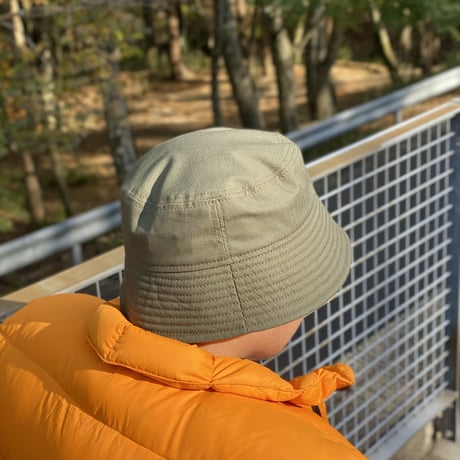 BUCKET SLOPE HAT “RIP STOP” OLIVE GREEN