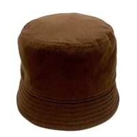 BUCKET SHORTER HAT　"THIN CORDUROY"  CHOCOLATE