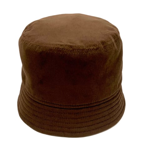 BUCKET SHORTER HAT　"THIN CORDUROY"  CHOCOLATE