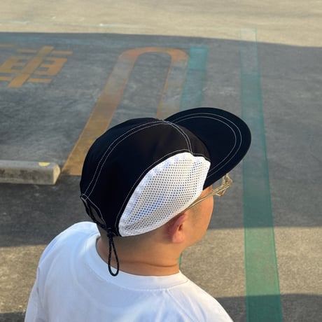 JET CAP “SIDE MESH” BLACK×WHITE