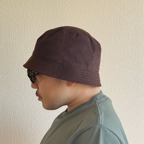 BUCKET SHORTER HAT　"THIN CORDUROY"  CHOCOLATE
