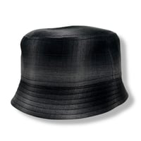 【IN STOCK】(M size)BUCKET SHORTER HAT　"OMBRE CHECK"  BLACK