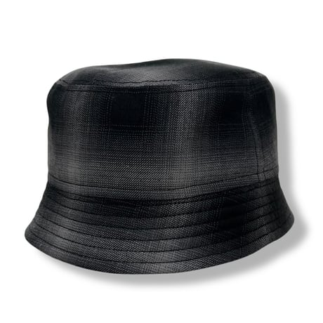 【IN STOCK】(M size)BUCKET SHORTER HAT　"OMBRE CHECK"  BLACK
