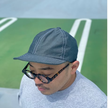 LOW STRAP CAP -CHAMBRAY BLACK -