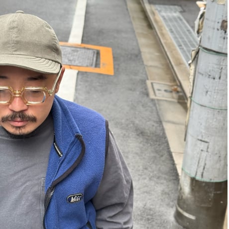 LOW STRAP CAP "THIN CORDUROY GRAY "