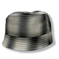 【IN STOCK】(M size)BUCKET SHORTER HAT　"OMBRE CHECK"  WHITE