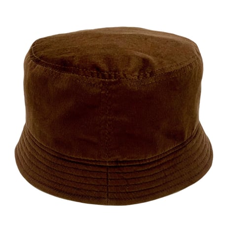 BUCKET SHORTER HAT　"THIN CORDUROY"  CHOCOLATE