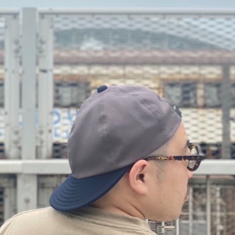 LOW STRAP CAP  -GRAY x NAVY-