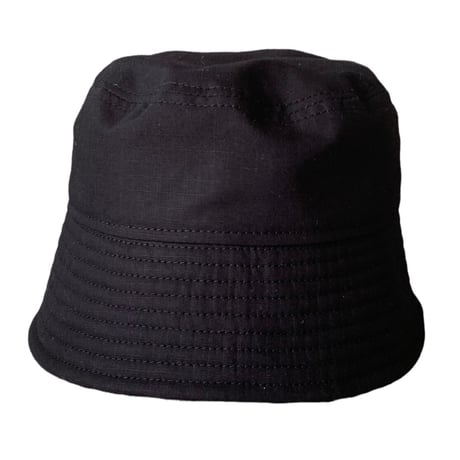 BUCKET SLOPE HAT “RIP STOP”BLACK
