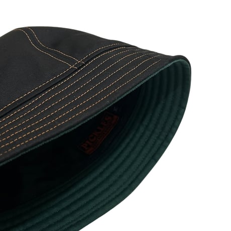 BALL SHORTER HAT “COTTON TWILL BLACK” ORANGE ST