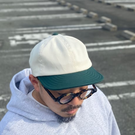 LOW STRAP CAP  -OFF WHITE x GREEN-