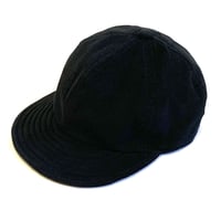 LOW STRAP CAP "THIN CORDUROY BLACK "