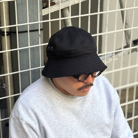 JUNGLE HAT  "COTTON TWILL" BLACK