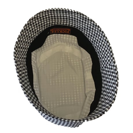 BUCKET SHORTER HAT　"GINGHAM CHECK BLACK"