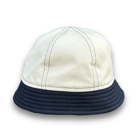 BALL SHORTER HAT　"OFF WHITE x NAVY "
