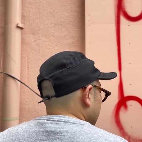 FOUR CORD CAP  -SIDE MESH-  BLACK