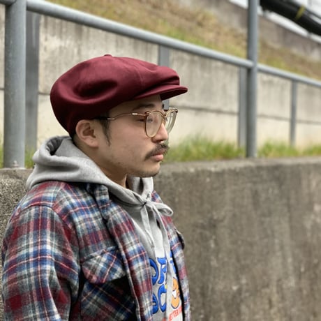 NEWSBOY CAP BURGUNDY