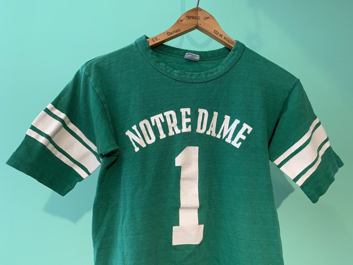 70's champion NOTRE DAME バータグ フットボールtシャツ 【公式通販】