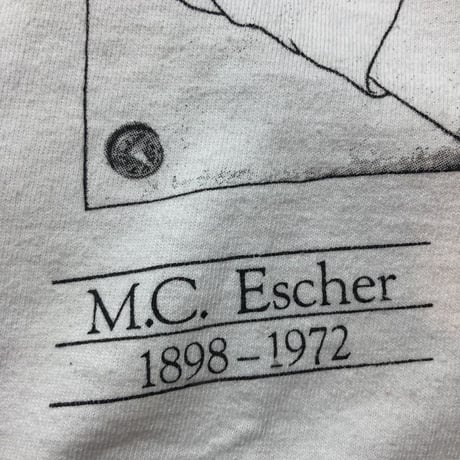 90s アメリカ製　エッシャー　Excher 　アート　Tシャツ！