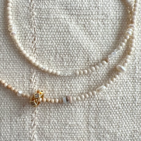 6・organic stone necklace