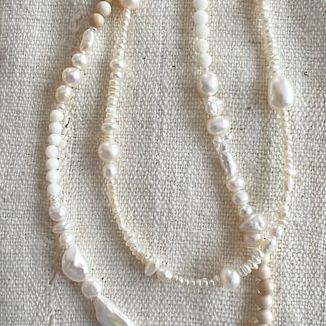 3・salt pearl necklace