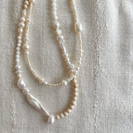 3・salt pearl necklace