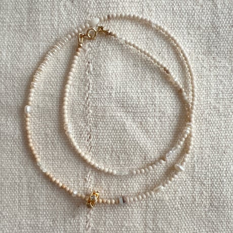 6・organic stone necklace