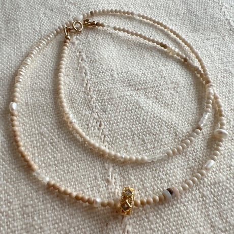 6・organic stone necklace