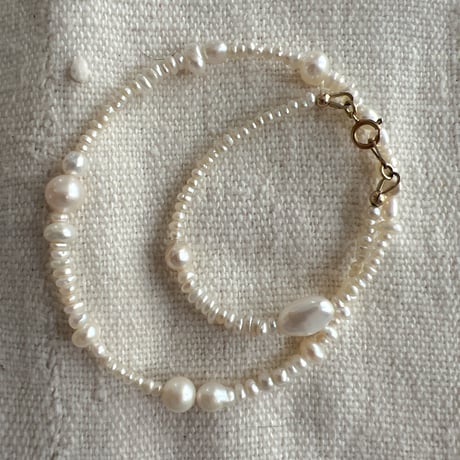 3・salt pearl necklace