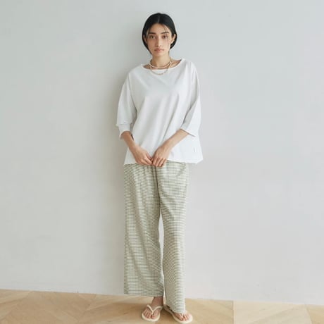 sandyfeet×SRL ギンガムクレープパンツ