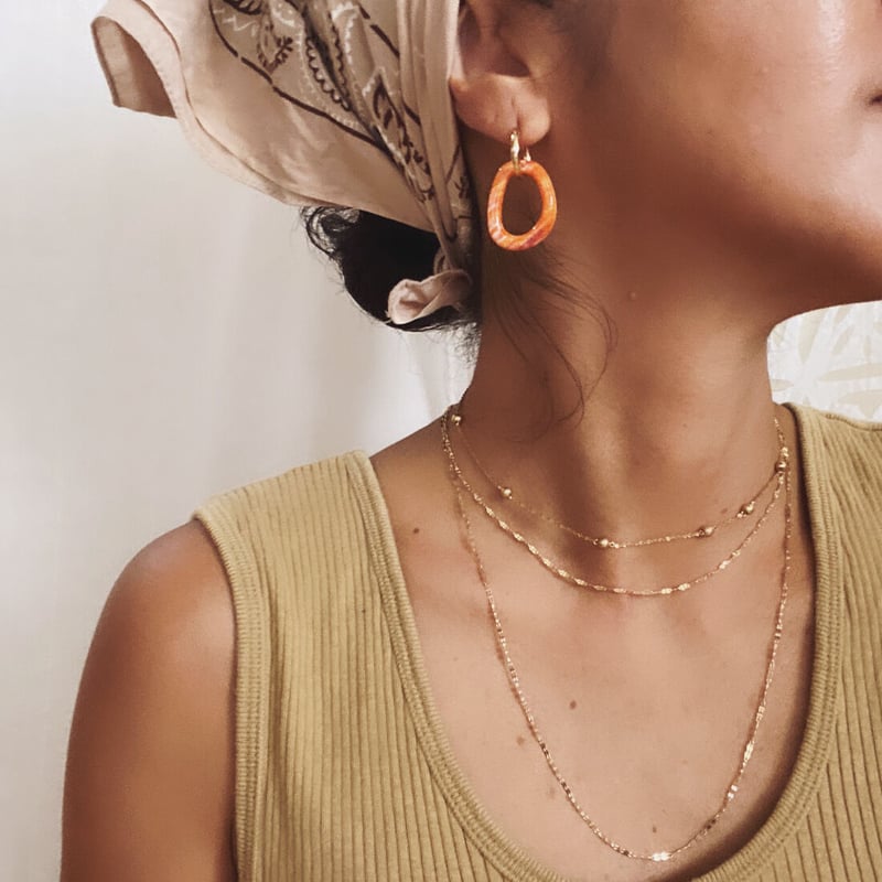 Searoomlynn K18 ネックレス ムーンネックレス