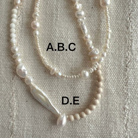 3・salt pearl necklace