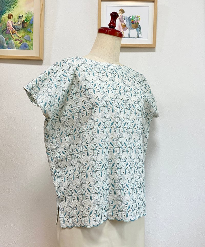 着物リメイクパターン：フレンチスリーブT（作り方つき） | アトリエ
