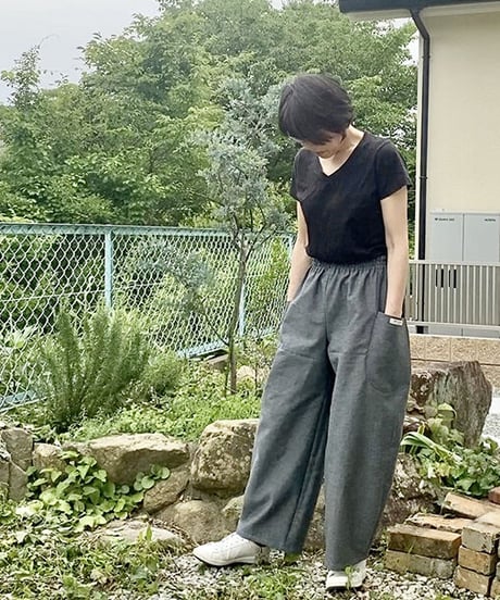 着物リメイクパターン：カーブパンツ（作り方付き）