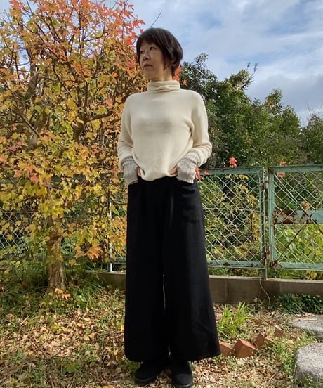 着物リメイクパターン：ワイドパンツ（作り方付き）