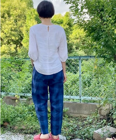 着物リメイクパターン：基本のゴムパンツ（作り方付き）