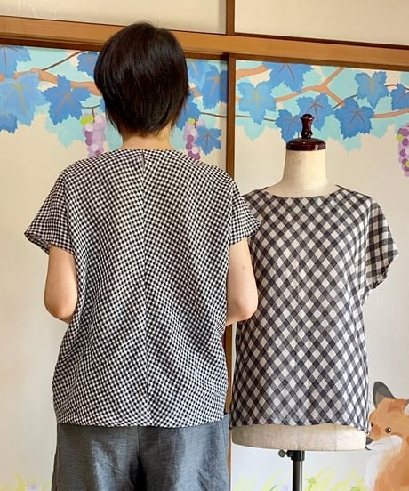 着物リメイクパターン：フレンチスリーブ＆半袖T（作り方つき）