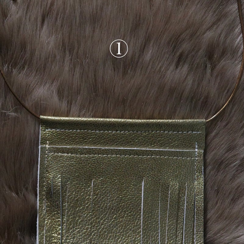 amulet pouch (ゴールドブラウン🟤🟡) | SATOKO OISHI