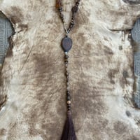 long tassel necklace  🟤brown