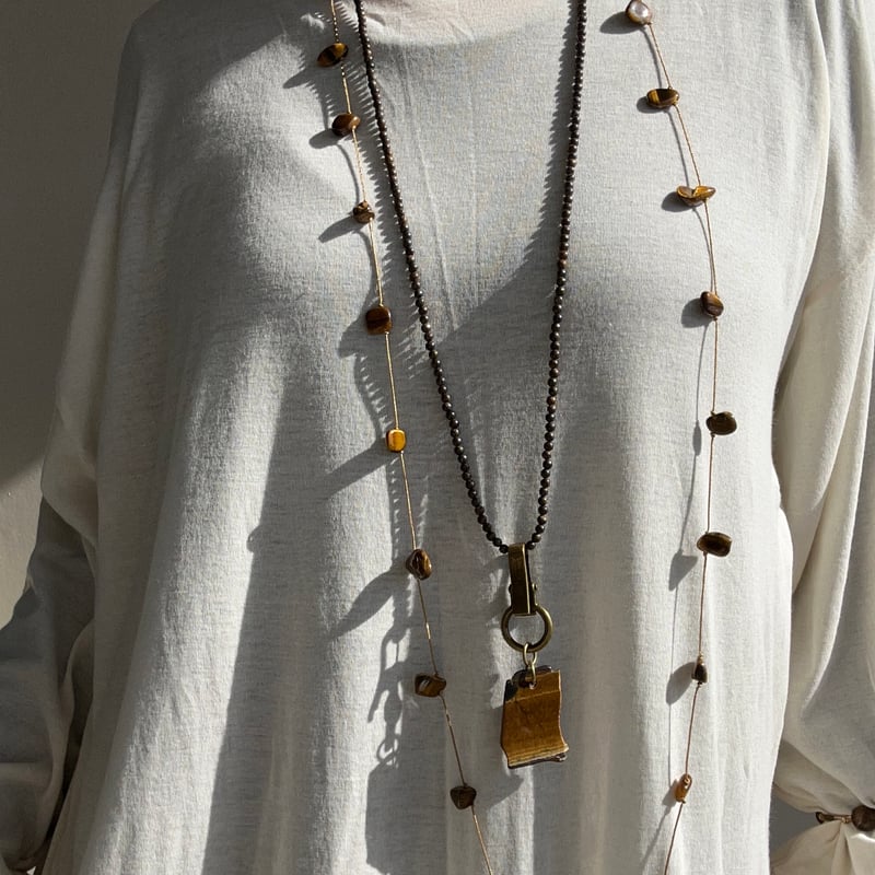 SATOKO OISHI ネックレス Long gem necklace 📿 | SATOKO OISHI