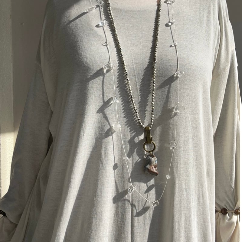 Long gem necklace 📿 | SATOKO OISHI
