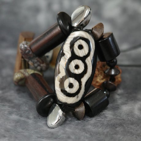 新品未開封SATOKO OISHI wood×beads strap black a8ce561d2a83d18f8632306c5ceb8c
