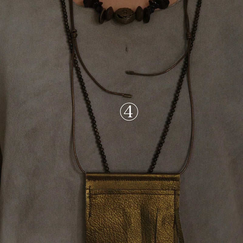 amulet pouch (ゴールドブラウン🟤🟡) | SATOKO OISHI