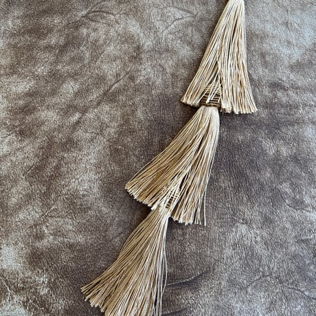 fringe long necklace  🟠beige