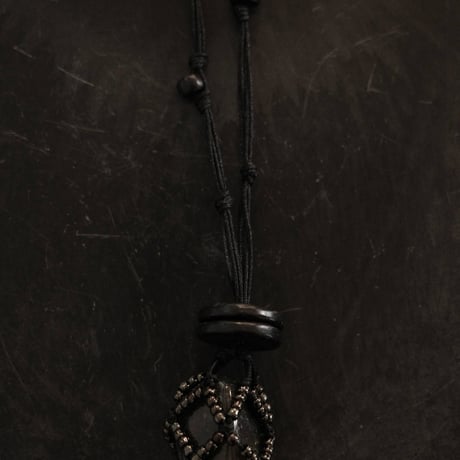 Memory Vessel /ビーズ編みBlack(Labradorite)